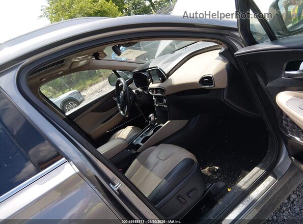 5NMS5CADXKH047181 2019 HYUNDAI SANTA FE Gray წინა სალონის ხედი