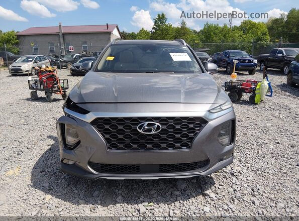 5NMS5CADXKH047181 2019 HYUNDAI SANTA FE Gray უკანა სალონის ხედი