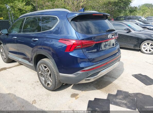 5NMS5DA19PH011615 2023 HYUNDAI SANTA FE HYBRID Blue Trasero izquierdo