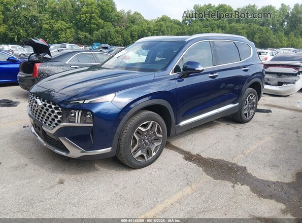 5NMS5DA19PH011615 2023 HYUNDAI SANTA FE HYBRID Blue Vista tres cuartos delantera izquierda