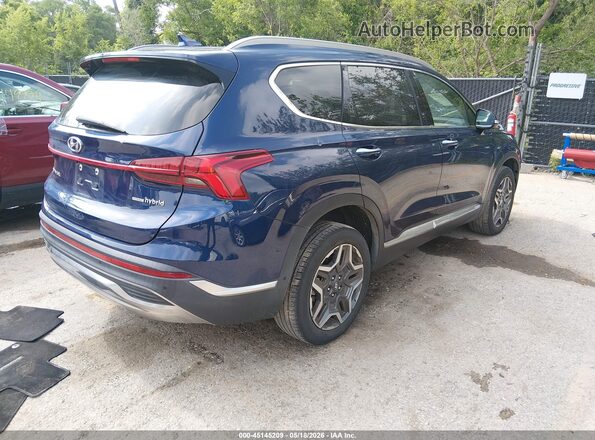 5NMS5DA19PH011615 2023 HYUNDAI SANTA FE HYBRID Blue Trasero derecho