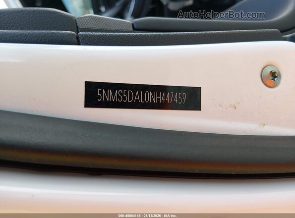 5NMS5DAL0NH447459 2022 HYUNDAI SANTA FE White Շարժիչի բաժամունքի տեսք