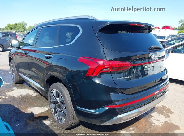 5NMS5DAL2MH354926 2021 HYUNDAI SANTA FE CALLIGRAPHY Black Հետևի ձախ