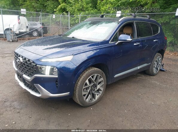 5NMS5DAL2PH543256 2023 HYUNDAI SANTA FE Blue Przód lewy