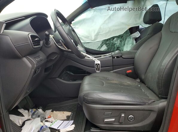 5NMS5DAL7PH587723 2023 HYUNDAI SANTA Burgundy Vista interior delantera