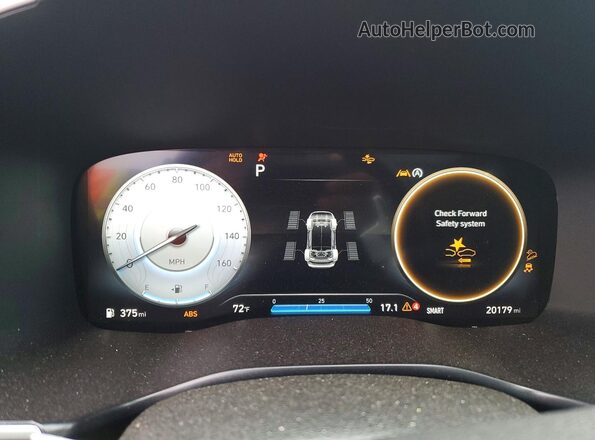 5NMS5DAL7PH587723 2023 HYUNDAI SANTA Burgundy Vista del cuadro de instrumentos