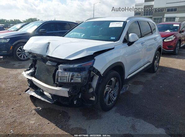 5NMS64AJ0NH375917 2022 HYUNDAI SANTA FE White Առջևի ձախ երեք քառորդ տեսարան