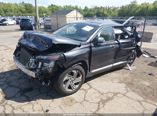5NMS6DAJ0MH364303 2021 HYUNDAI SANTA FE Gray Передня ліва чверть