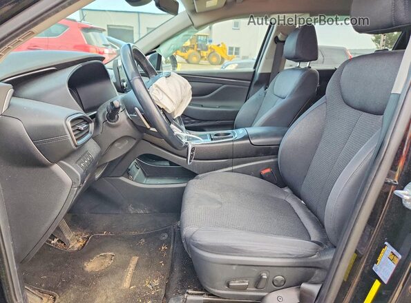 5NMS6DAJ1MH353388 2021 HYUNDAI SANTA Black წინა სალონის ხედი