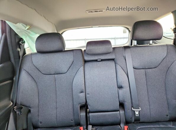 5NMS6DAJ1MH353388 2021 HYUNDAI SANTA Black უკანა სავარძლების ხედი