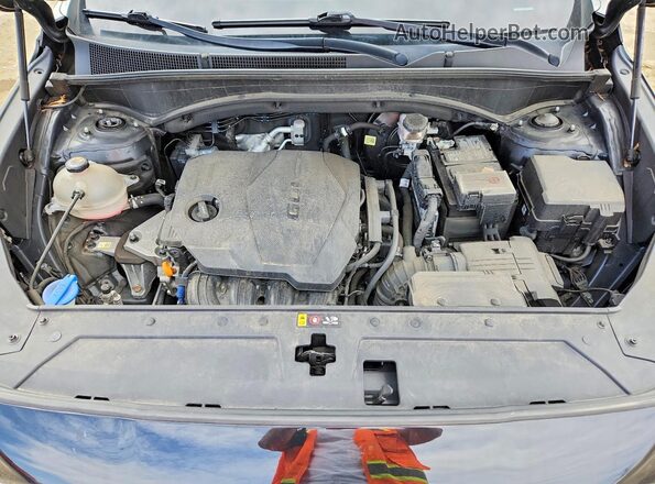 5NMS6DAJ1MH353388 2021 HYUNDAI SANTA Black ძრავის განყოფილების ხედი