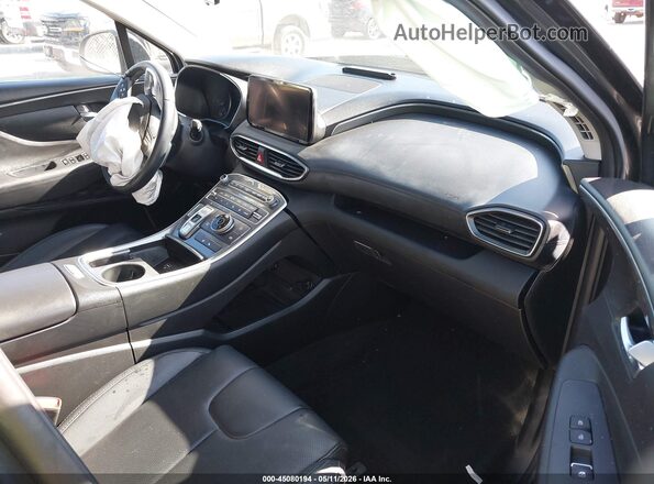 5NMS6DAJ4PH613531 2023 HYUNDAI SANTA FE Black Widok wnętrza z przodu