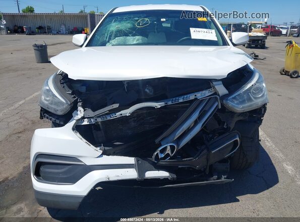 5NMZTDLB0JH063068 2018 HYUNDAI SANTA FE SPORT White Вид спереду