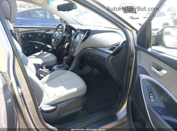 5NMZUDLB1HH002996 2017 HYUNDAI SANTA FE SPORT Серый Вид салона спереди
