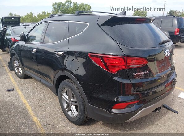 5NMZUDLB1HH034105 2017 HYUNDAI SANTA FE SPORT Черный Задняя левая четверть