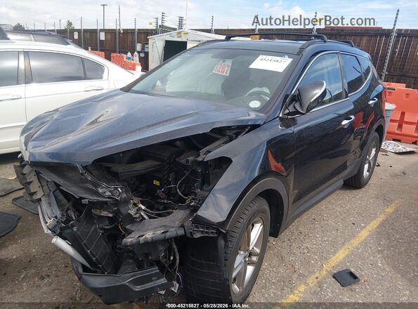 5NMZUDLB1HH034105 2017 HYUNDAI SANTA FE SPORT Черный Передняя левая четверть