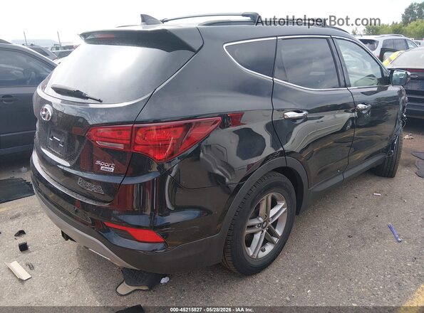 5NMZUDLB1HH034105 2017 HYUNDAI SANTA FE SPORT Черный Задняя правая четверть