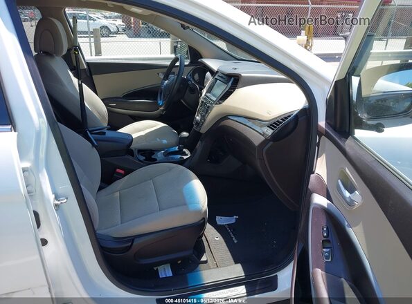5NMZUDLB1JH055977 2018 HYUNDAI SANTA FE SPORT White Front interior view