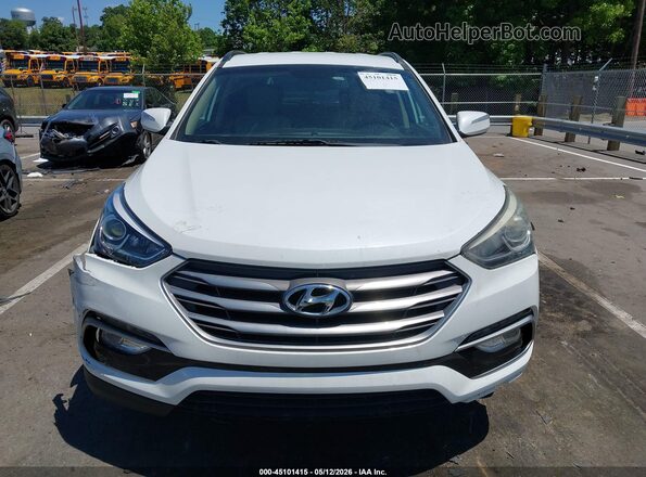 5NMZUDLB1JH055977 2018 HYUNDAI SANTA FE SPORT White Instrument cluster view