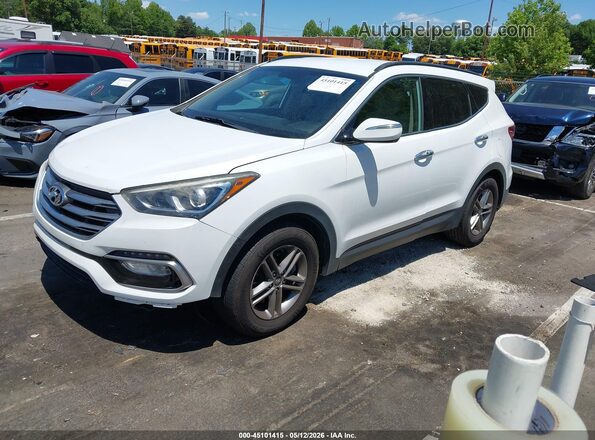 5NMZUDLB1JH055977 2018 HYUNDAI SANTA FE SPORT White Front left