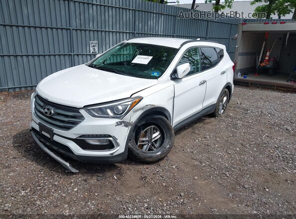 5NMZUDLB1JH099820 2018 HYUNDAI SANTA FE SPORT White Առջևի ձախ երեք քառորդ տեսարան