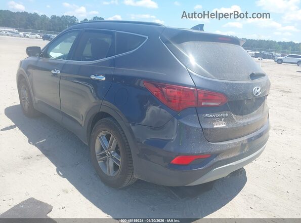 5NMZUDLB4JH105173 2018 HYUNDAI SANTA FE SPORT Blue Trasero izquierdo
