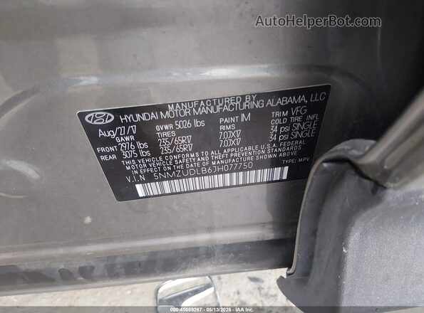 5NMZUDLB6JH077750 2018 HYUNDAI SANTA FE SPORT Beige Շարժիչի բաժամունքի տեսք