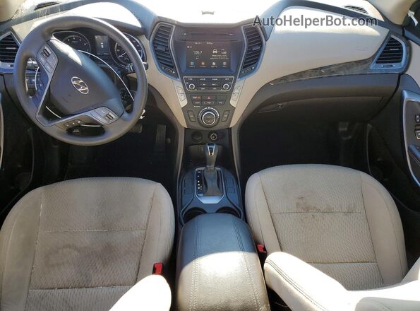 5NMZUDLB9HH015897 2017 HYUNDAI SANTA White Widok deski rozdzielczej