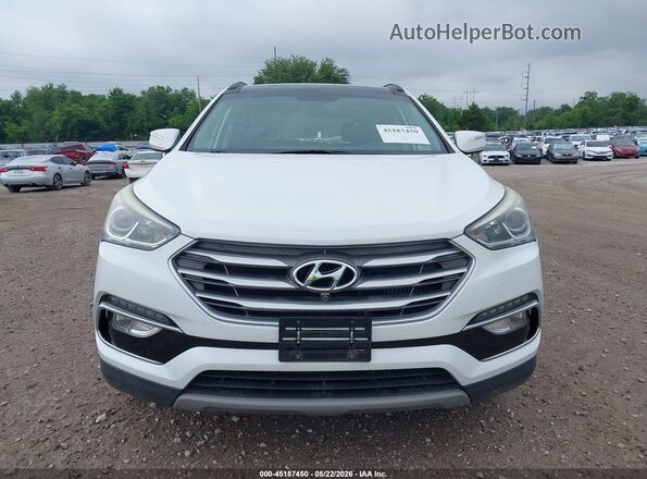 5NMZWDLA5JH098977 2018 HYUNDAI SANTA FE SPORT White ხელსაწყოთა პანელის ხედი