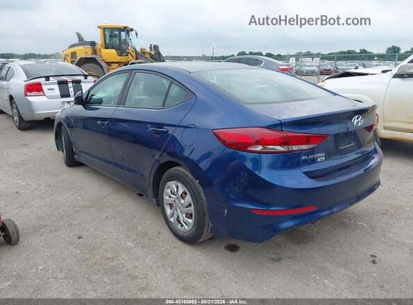 5NPD74LF0JH219730 2018 HYUNDAI ELANTRA Blue Հետևի ձախ