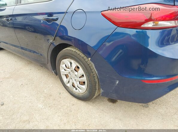 5NPD74LF0JH219730 2018 HYUNDAI ELANTRA Blue Սալոնի հետևի տեսք