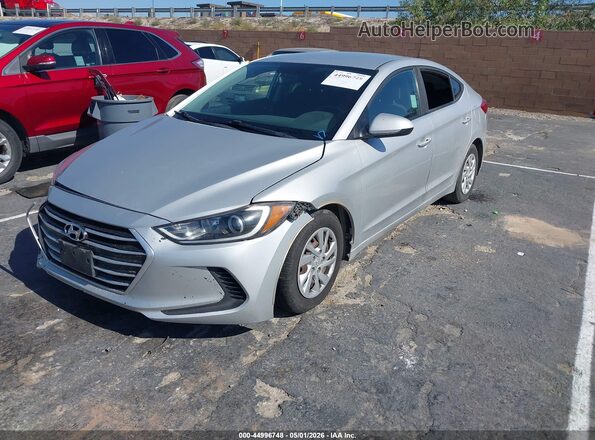5NPD74LF0JH336398 2018 HYUNDAI ELANTRA Серебряный Передняя левая четверть