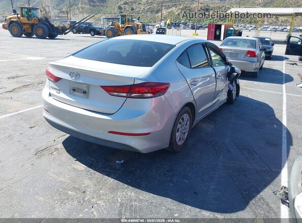 5NPD74LF0JH336398 2018 HYUNDAI ELANTRA Серебряный Задняя правая четверть