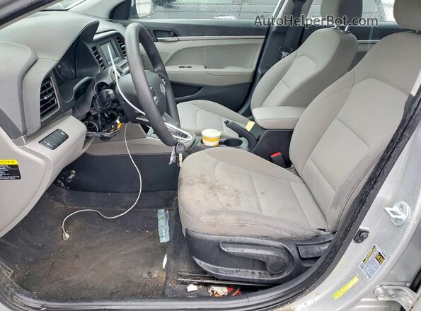 5NPD74LF0KH411229 2019 HYUNDAI ELANTRA Silver Вид салону спереду