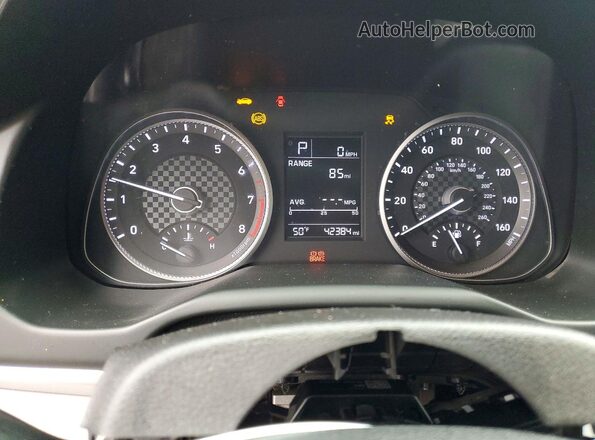 5NPD74LF0KH411229 2019 HYUNDAI ELANTRA Silver Вид щитка приладів