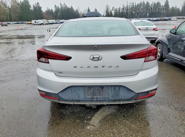 5NPD74LF0KH411229 2019 HYUNDAI ELANTRA Silver Вид ззаду