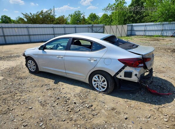 5NPD74LF0KH469356 2019 HYUNDAI ELANTRA Серебряный Задняя левая четверть