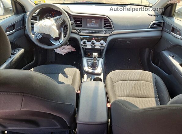 5NPD74LF0KH469356 2019 HYUNDAI ELANTRA Серебряный Вид панели приборов