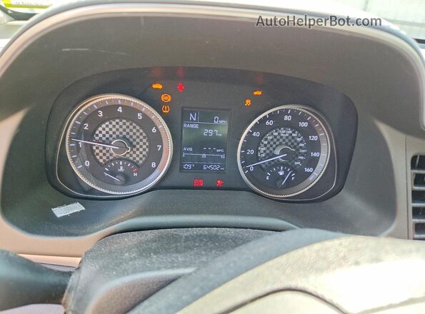 5NPD74LF0KH469356 2019 HYUNDAI ELANTRA Серебряный Вид щитка приборов