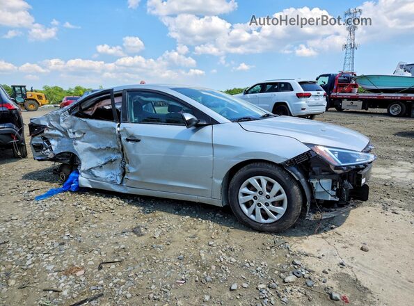5NPD74LF0KH469356 2019 HYUNDAI ELANTRA Серебряный Передняя правая четверть