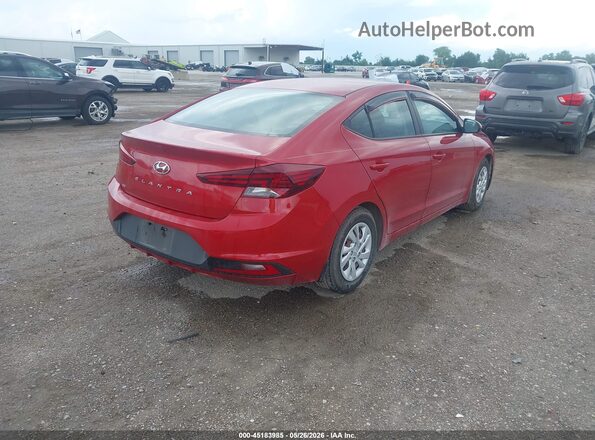 5NPD74LF0KH473469 2019 HYUNDAI ELANTRA Red 