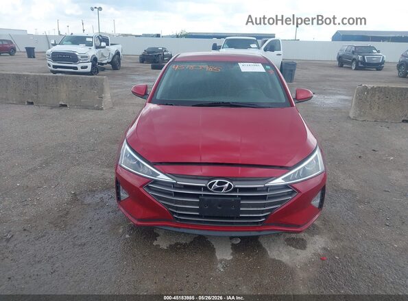 5NPD74LF0KH473469 2019 HYUNDAI ELANTRA Red 