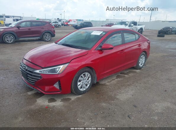 5NPD74LF0KH473469 2019 HYUNDAI ELANTRA Red 