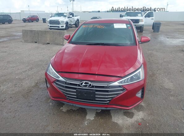 5NPD74LF0KH473469 2019 HYUNDAI ELANTRA Red 