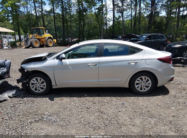 5NPD74LF0KH478588 2019 HYUNDAI ELANTRA Серебряный Панорамный вид салона 360°