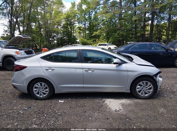 5NPD74LF0KH478588 2019 HYUNDAI ELANTRA Серебряный Вид задней части салона