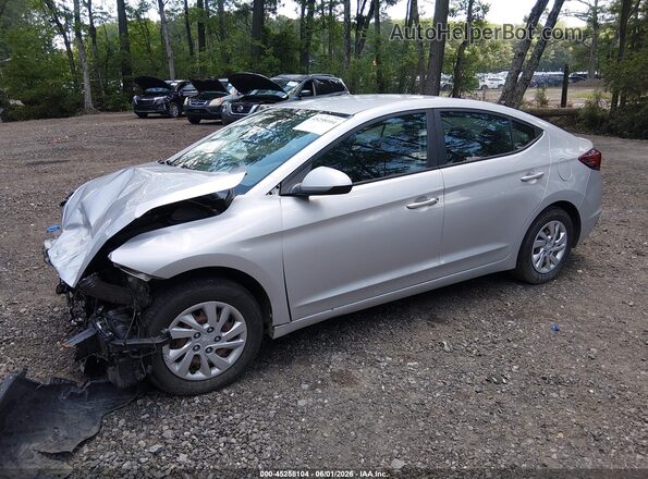 5NPD74LF0KH478588 2019 HYUNDAI ELANTRA Серебряный Передняя левая четверть