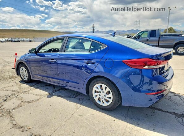 5NPD74LF1HH135247 2017 HYUNDAI ELANTRA Blue Trasero izquierdo
