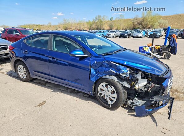 5NPD74LF1HH135247 2017 HYUNDAI ELANTRA Blue Delantero derecho