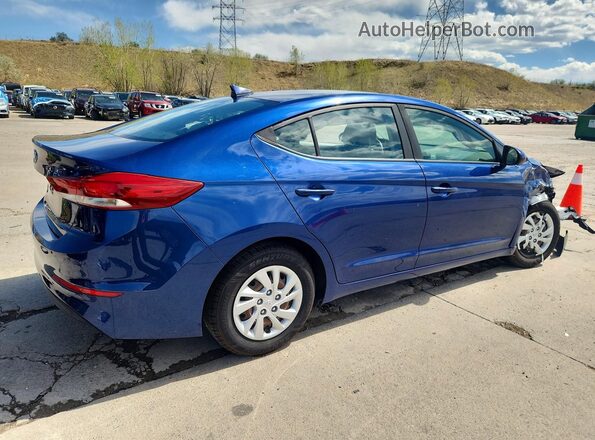5NPD74LF1HH135247 2017 HYUNDAI ELANTRA Blue Trasero derecho